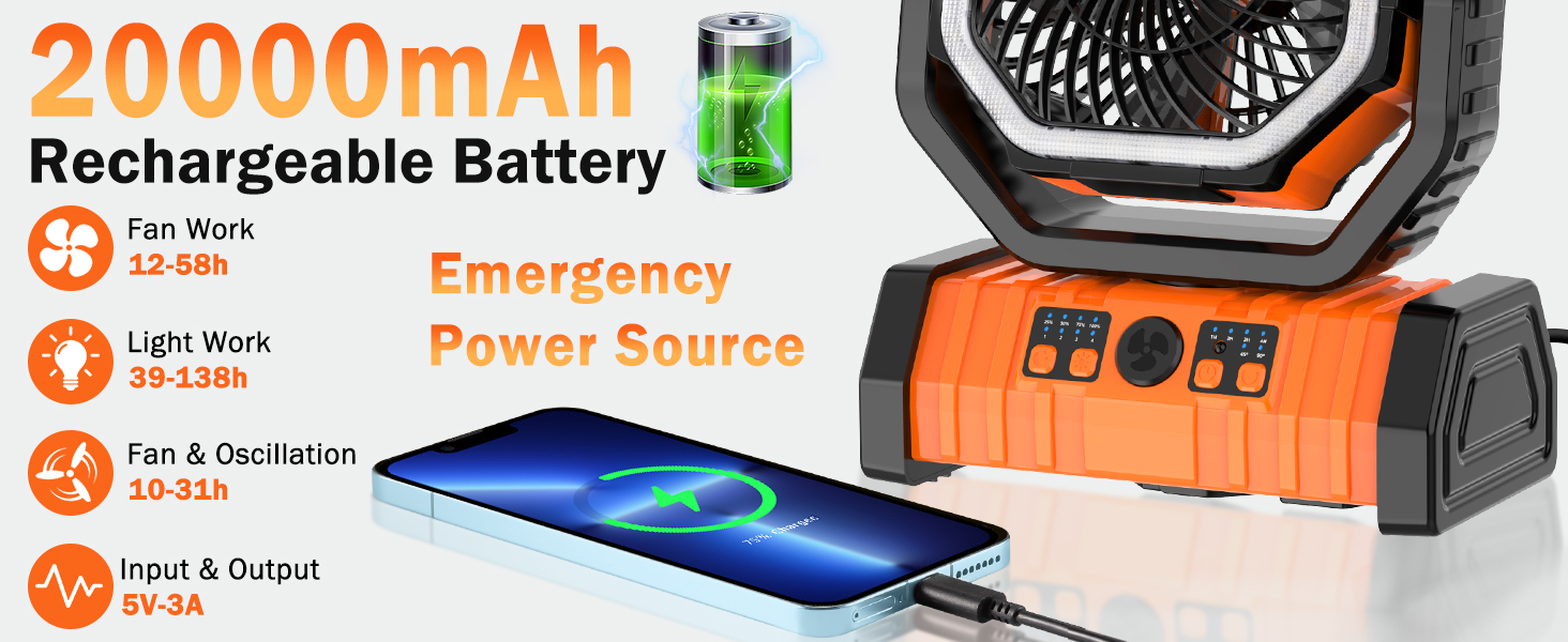 Large Battery Powered Fan
