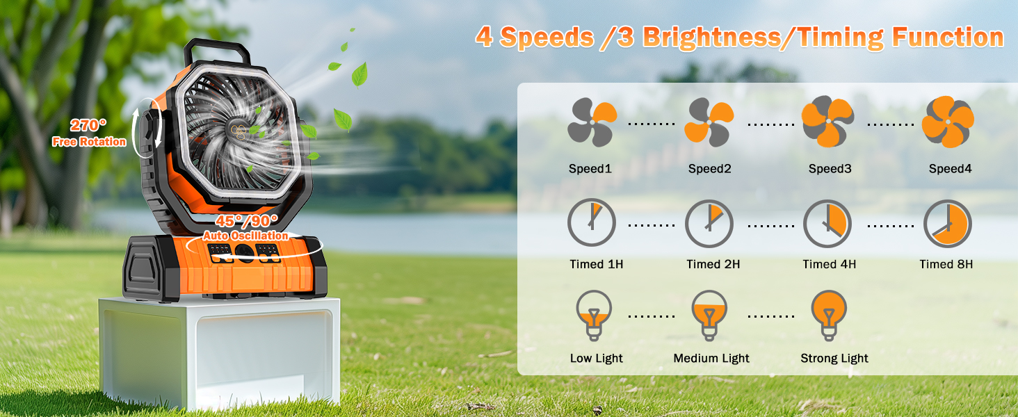 Rechargeable Fan Easy to Use
