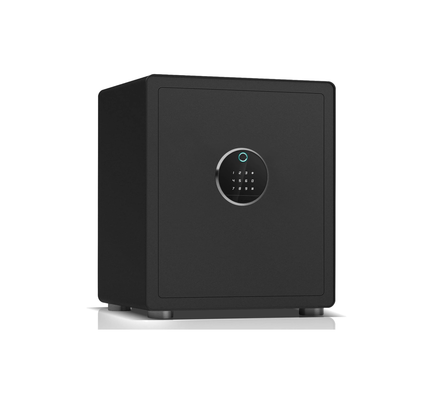 Modern Minimalism Design Biometric Fingerprint Touch Screen Safe, 2.25 Cubic Feet Auto-Open Safe Box with Digital Virtual Password