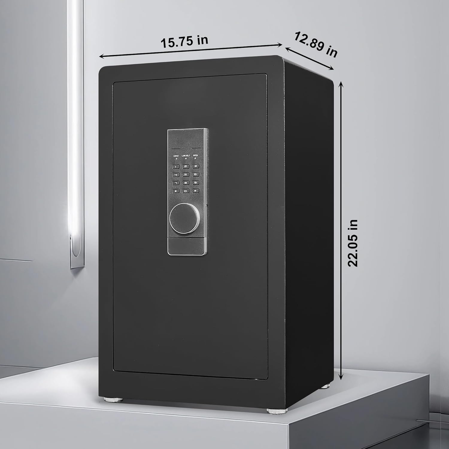 3.0 Cuft Digital Cabinet Safe Box with Hidden Compartment, Heavy Duty Security Home Safes with 6 Solid Bolt for Money Valuable