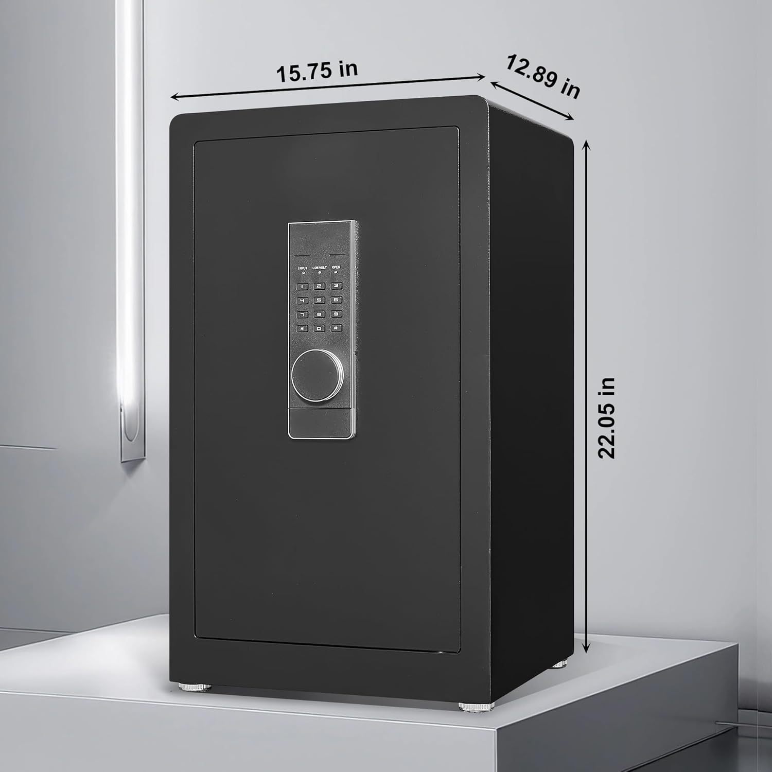 3.0 Cuft Digital Cabinet Safe Box with Hidden Compartment, Heavy Duty Security Home Safes with 6 Solid Bolt for Money Valuable