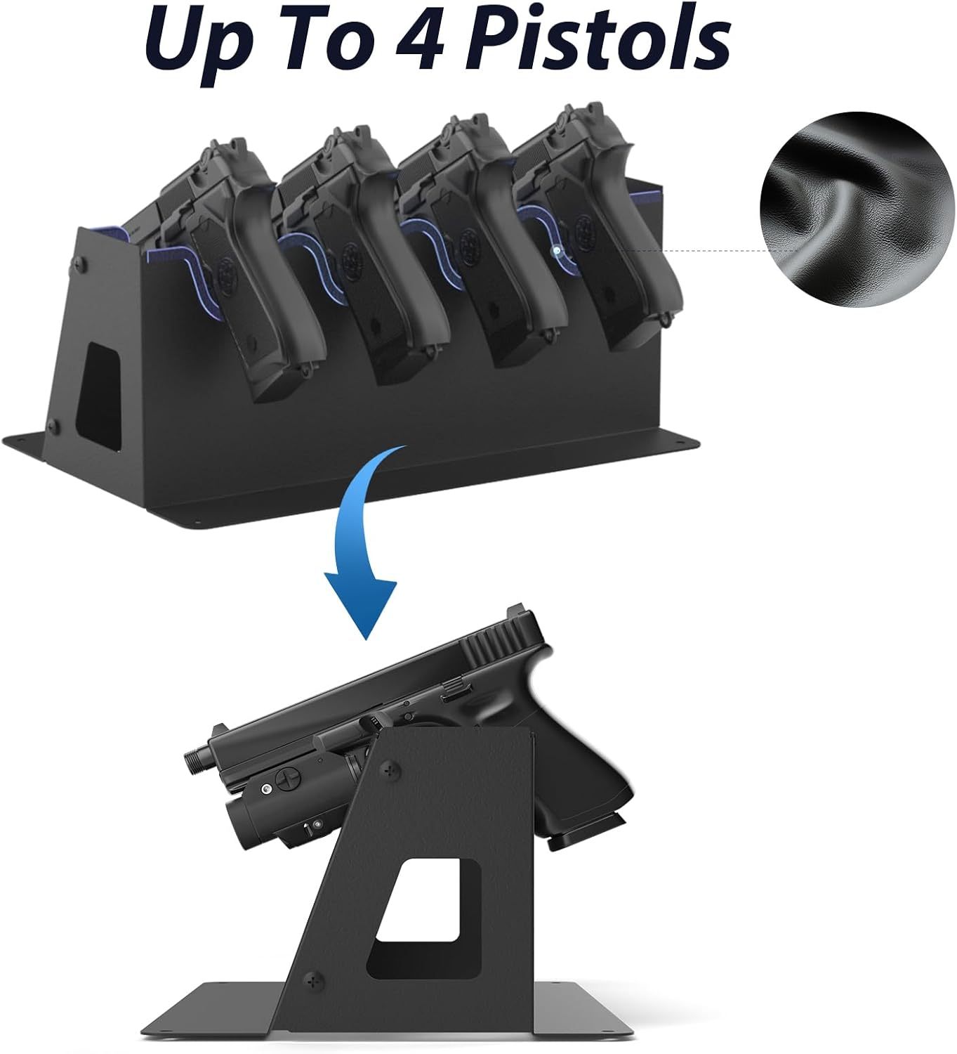 Biometric Gun Safe (1.71 cu. ft.) – Quick Access Multiple Handgun Storage with Fingerprint & Backlit Keypad