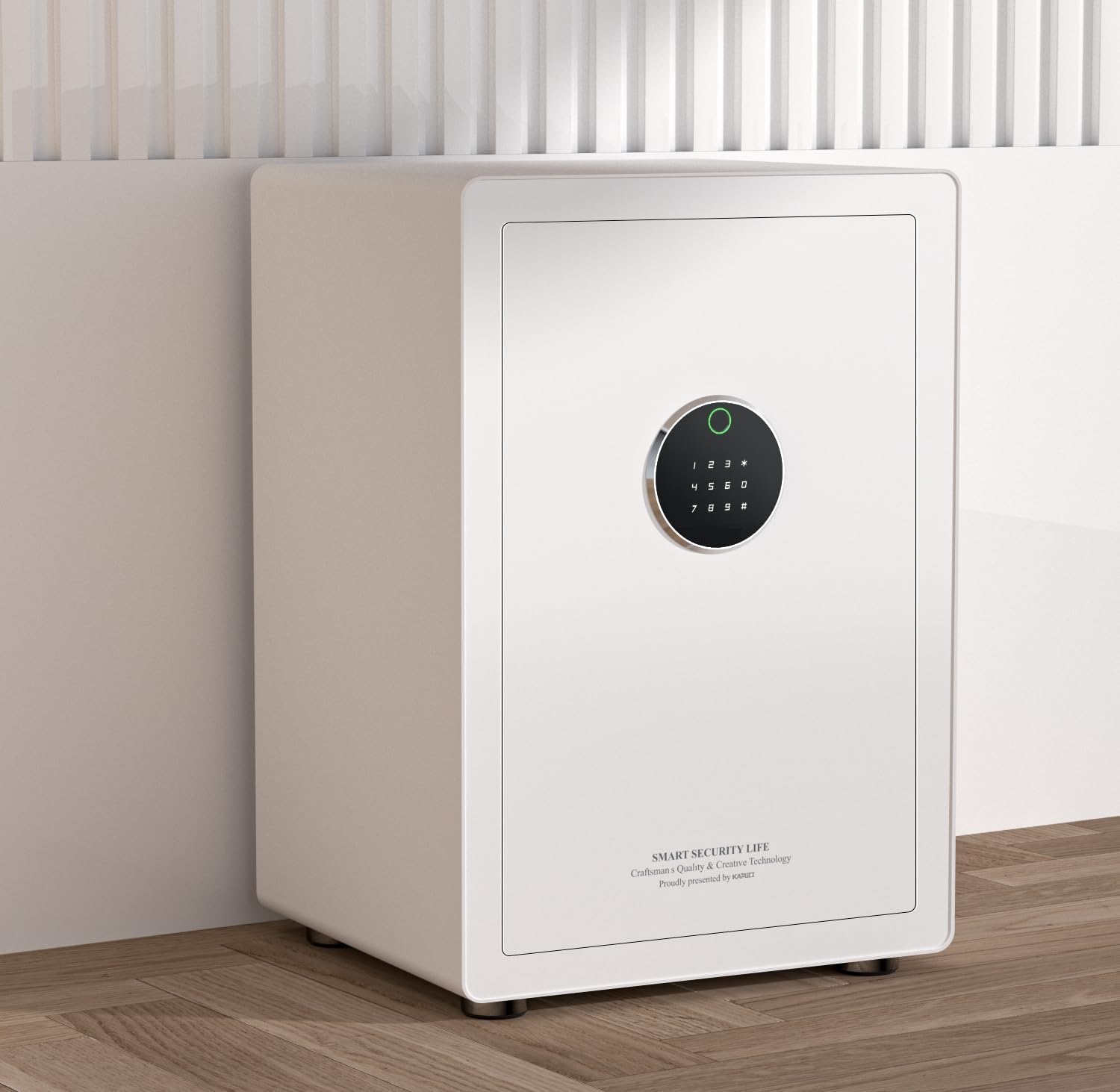 3.38 Cubic Feet Auto-Open Safe Box with Digital Virtual Password, Safety Steel Home Safes for Wardrobe