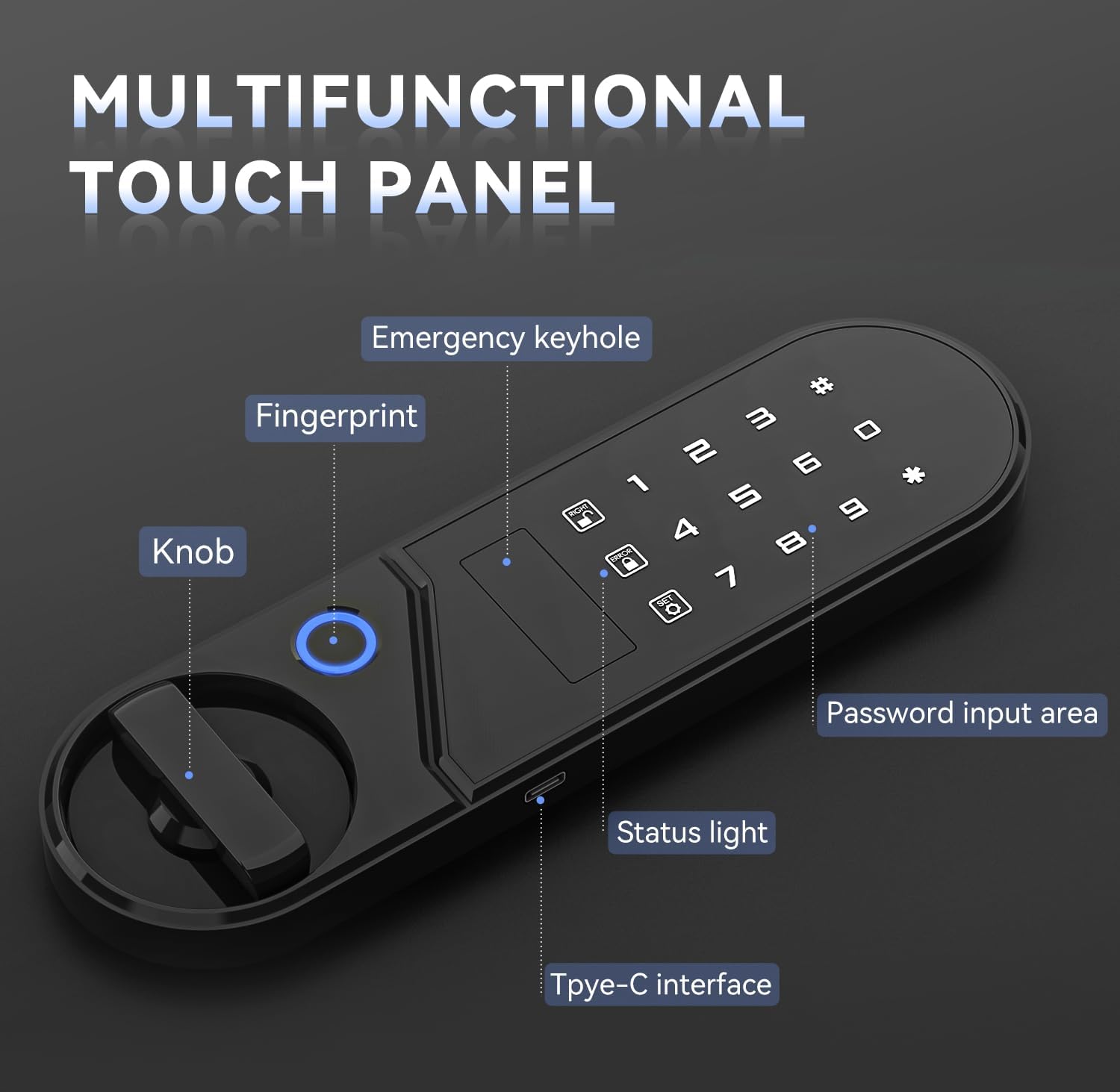 Biometric Fingerprint Touchscreen Small Home Security Safe (3.38 Cuft-Fingerprint)