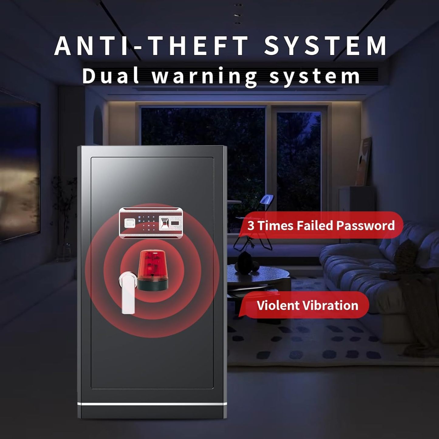 8.1 Cuft Large Home safe,Digital Security Fireproof Safe with Fireproof Waterproof Bag