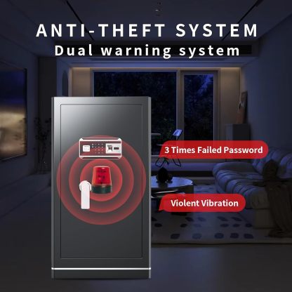 8.1 Cuft Large Home safe,Digital Security Fireproof Safe with Fireproof Waterproof Bag