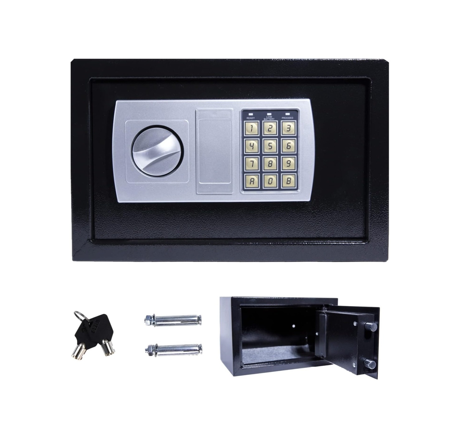 Safe Box Digital Keypad Lock Steel Security Box Money Box for Home, Hotel Safe Box 8.5L