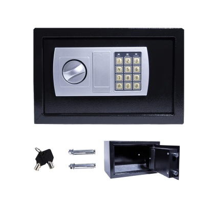 Safe Box Digital Keypad Lock Steel Security Box Money Box for Home, Hotel Safe Box 8.5L