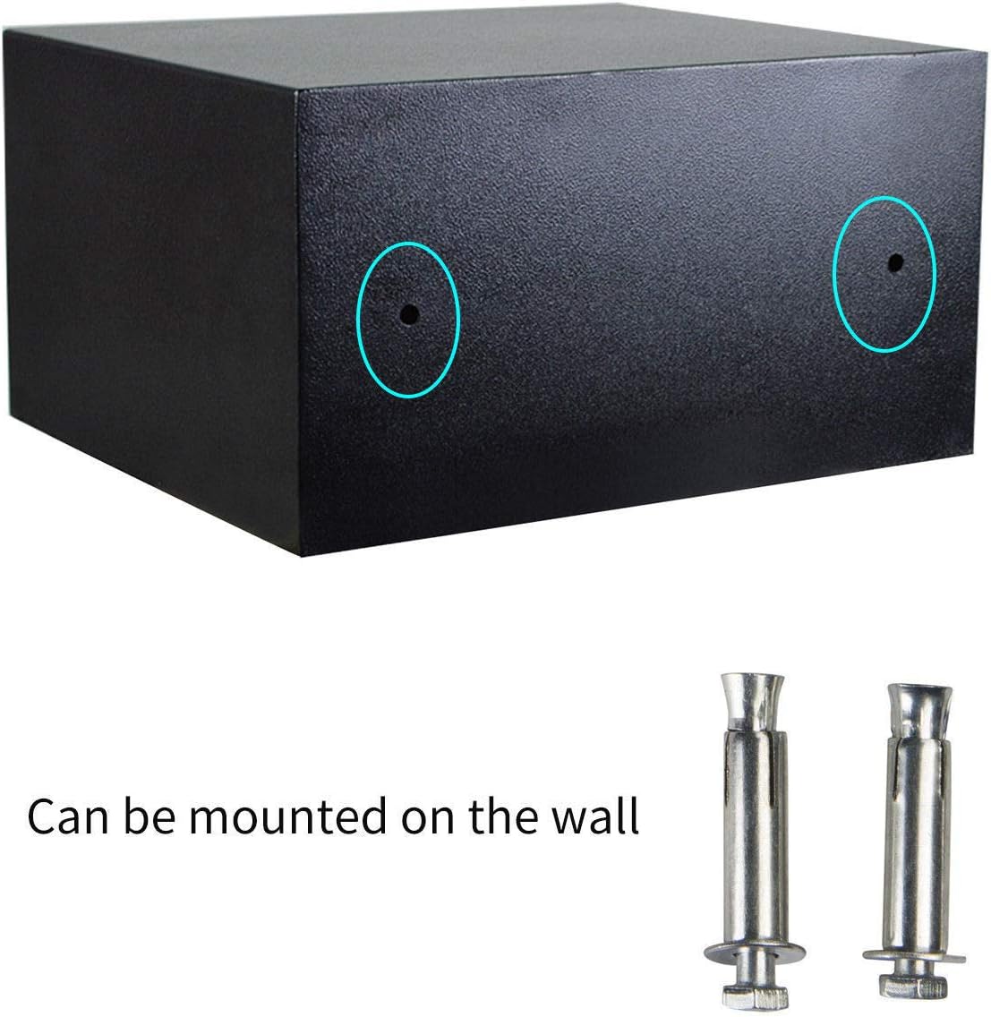 8.5L Home Digital Electronic Box High Steel Lock s Home Office Money Cash Storage Box