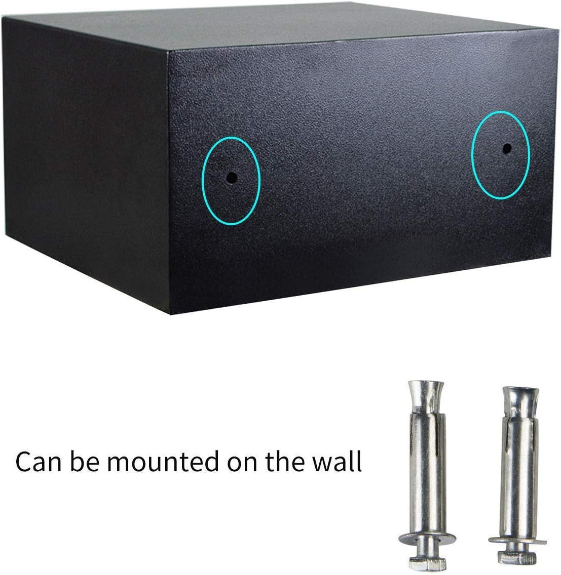 8.5L Home Digital Electronic Box High Steel Lock s Home Office Money Cash Storage Box