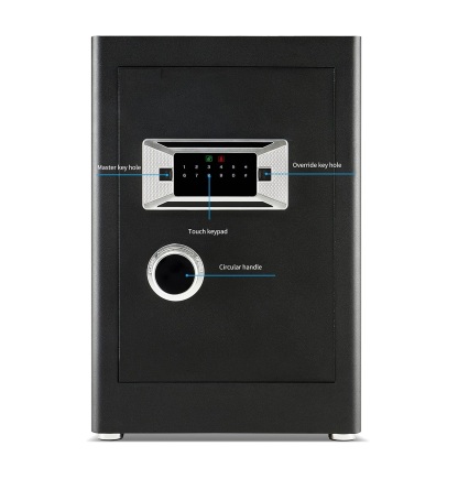 Security Home Safe Box, Dual Lock Safe With Digital Keypad, Removable Shelf, 2.0 Cubic Feet