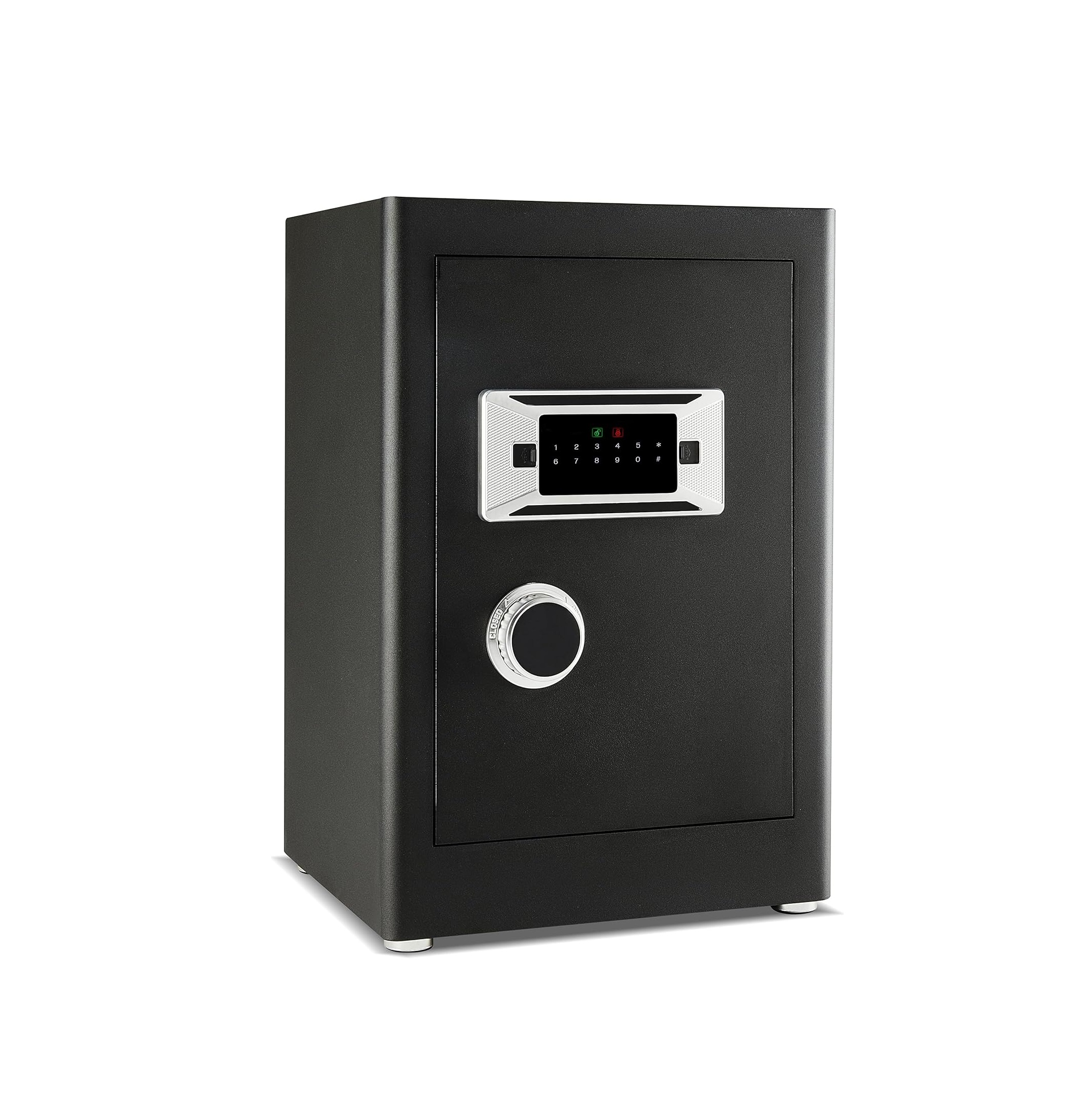 Security Home Safe Box, Dual Lock Safe With Digital Keypad, Removable Shelf, 2.0 Cubic Feet