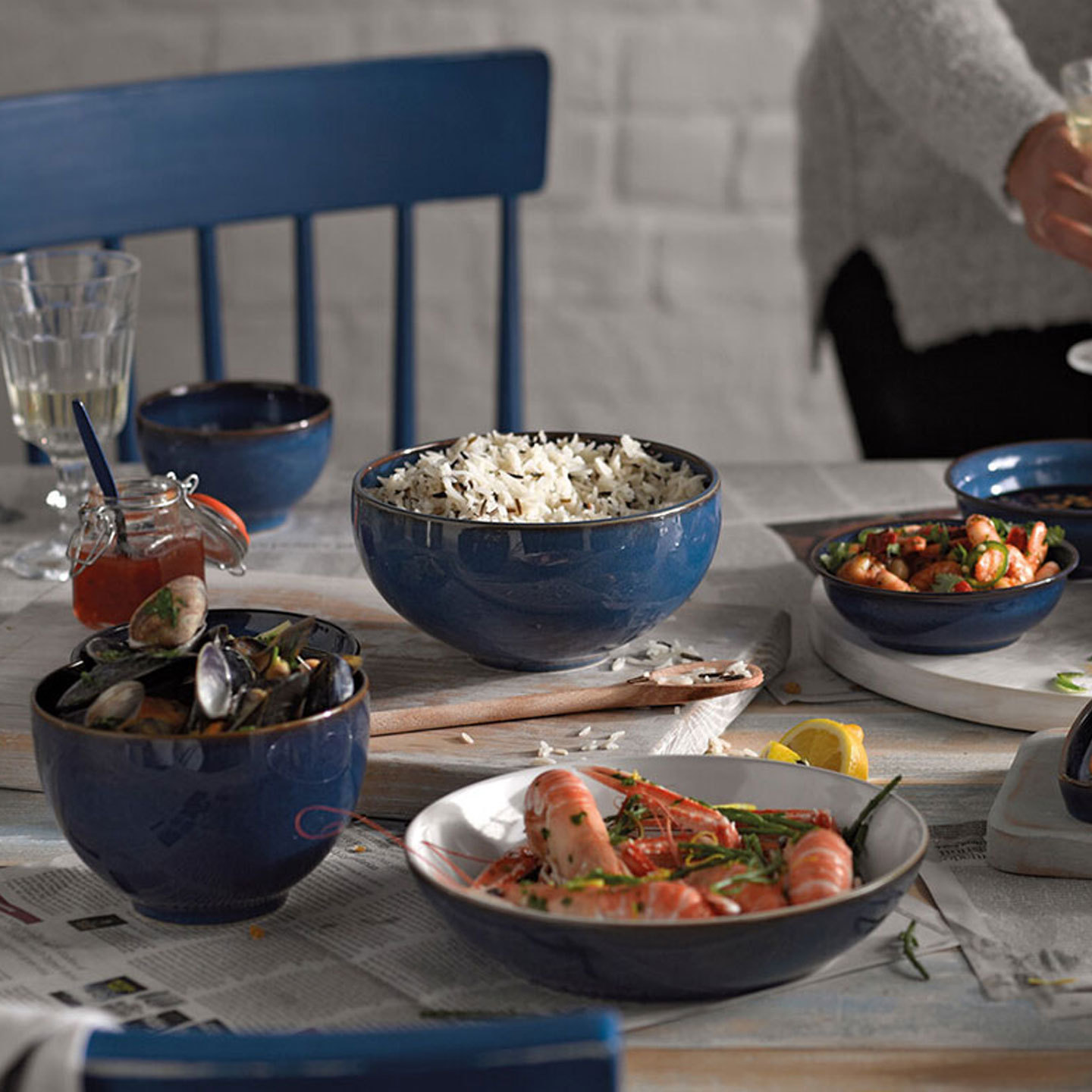 Imperial Blue Pasta Bowl