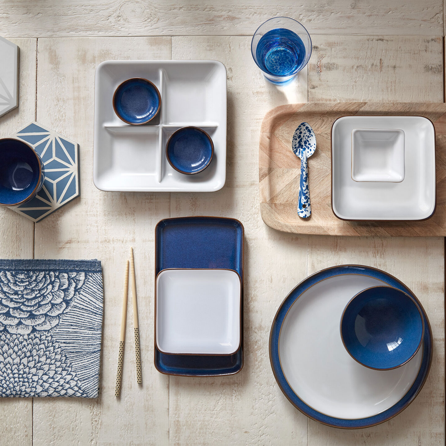 Imperial Blue Small Rectangular Platter - Thumbnail 3