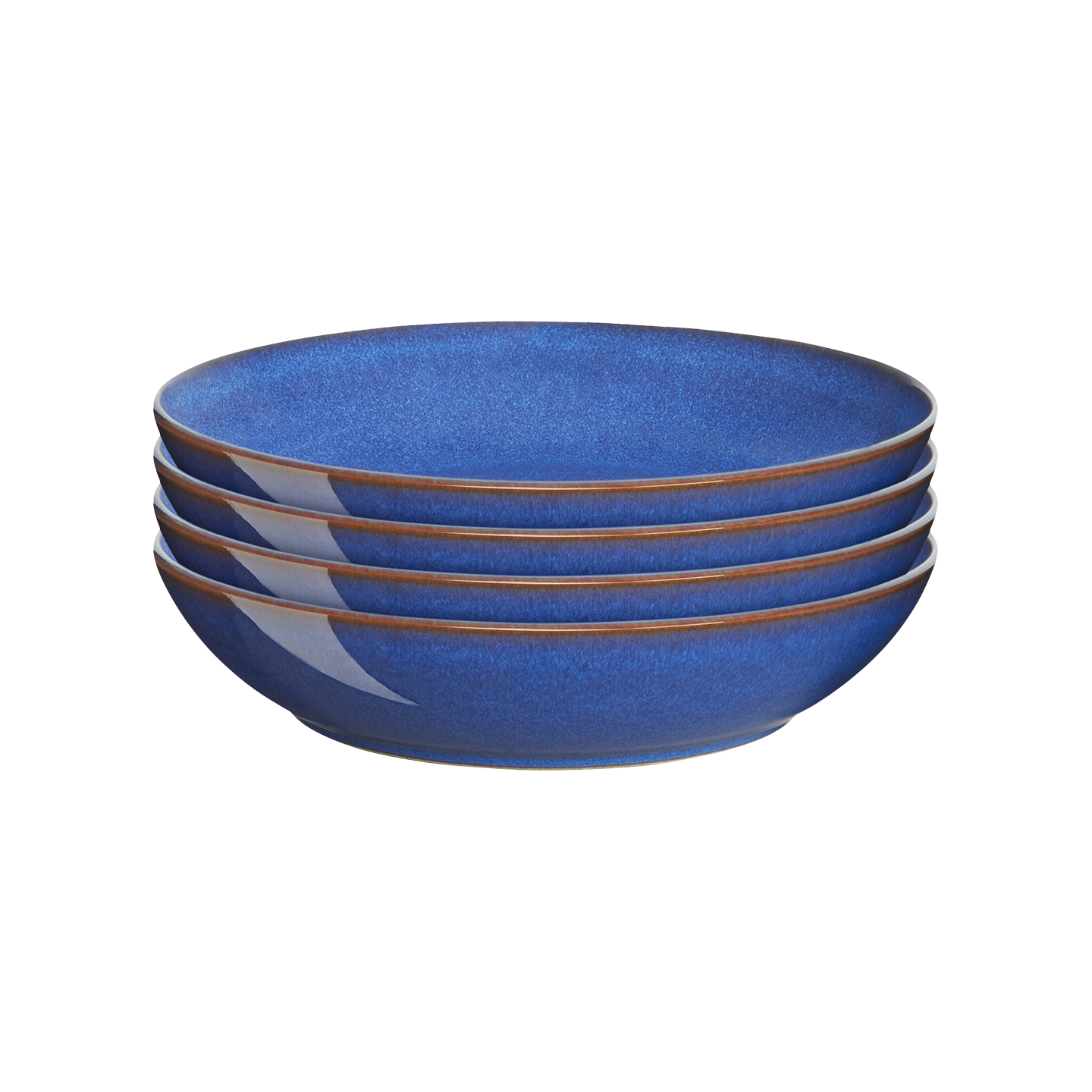Imperial Blue Alt Pasta Bowls - Set Of 4 -