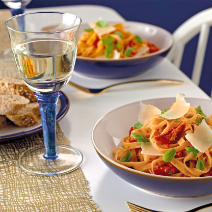 Imperial Blue Pasta Bowls - Set Of 4 - Thumbnail 5