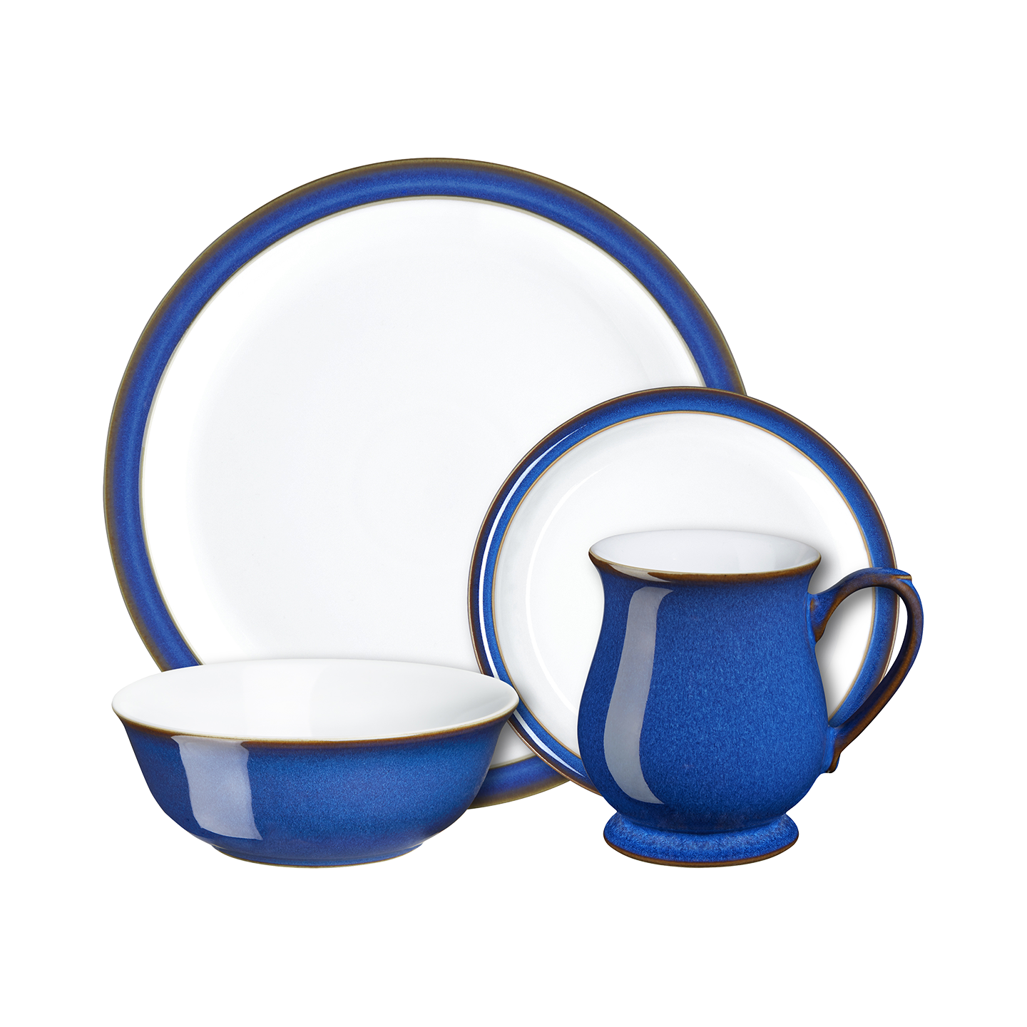 Imperial Blue 4 Piece Dinner Set -