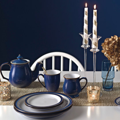 Imperial Blue 4 Piece Dinner Set