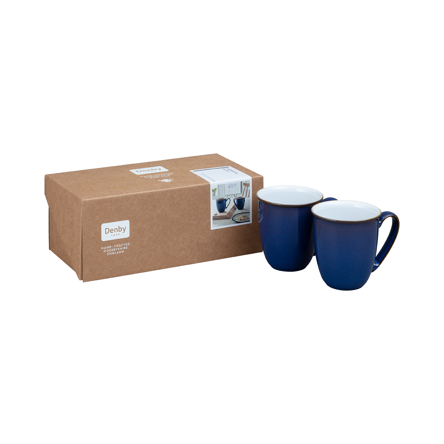 Imperial Blue Mugs - Set Of 4 -