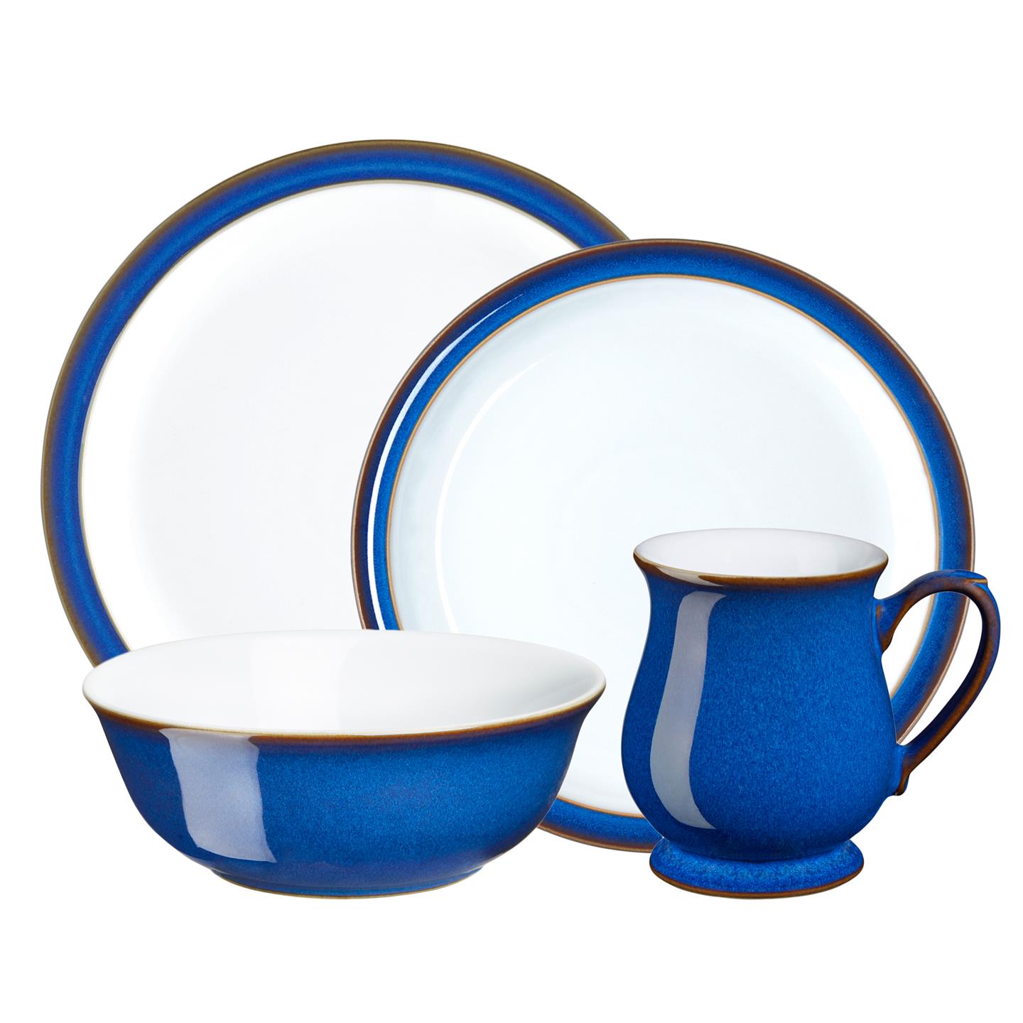 Imperial Blue 4 Piece Tableware Set-Din/Med/Cb/Cr-Mug (Usa)