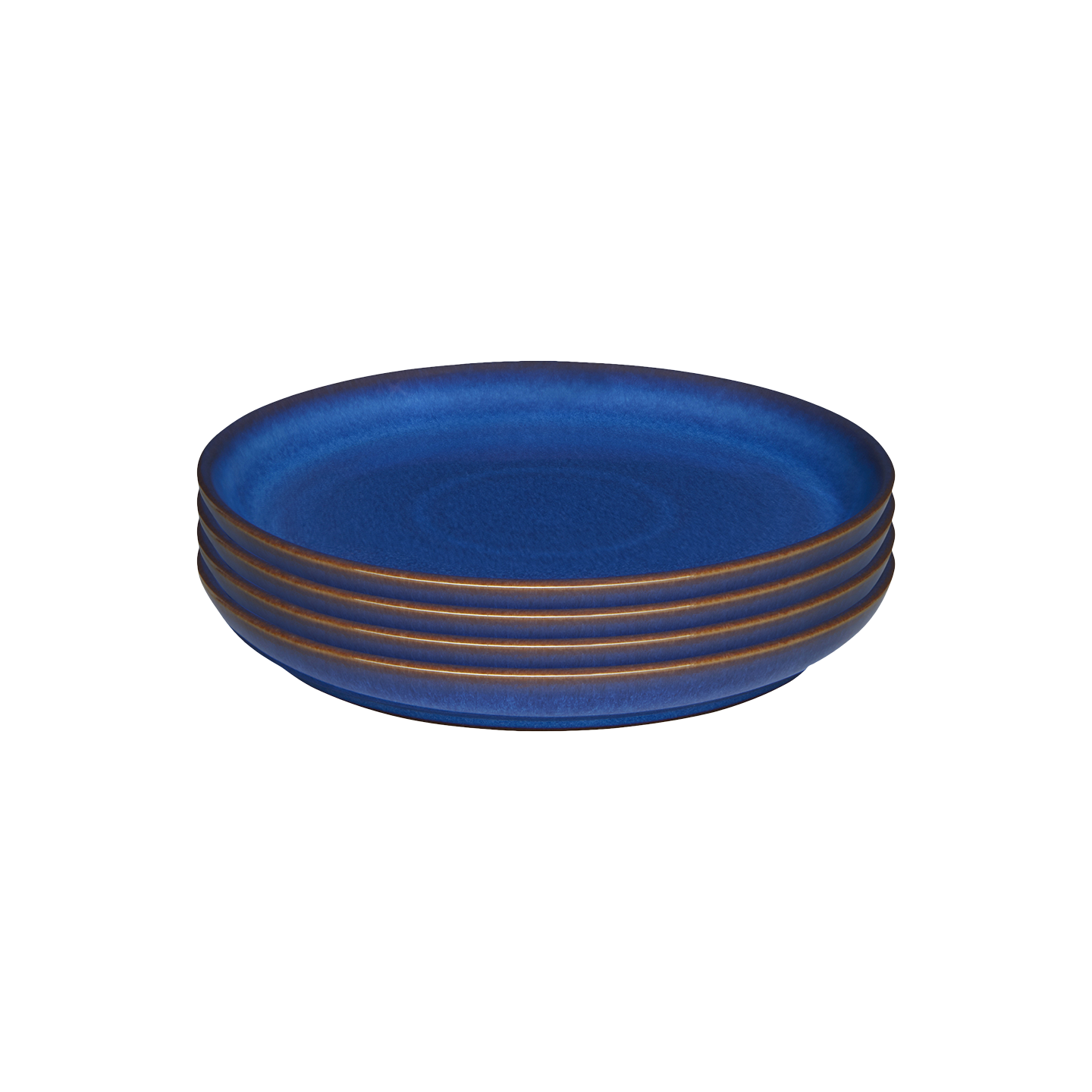 Imperial Blue Coupe Medium Plates - Set Of 4 -