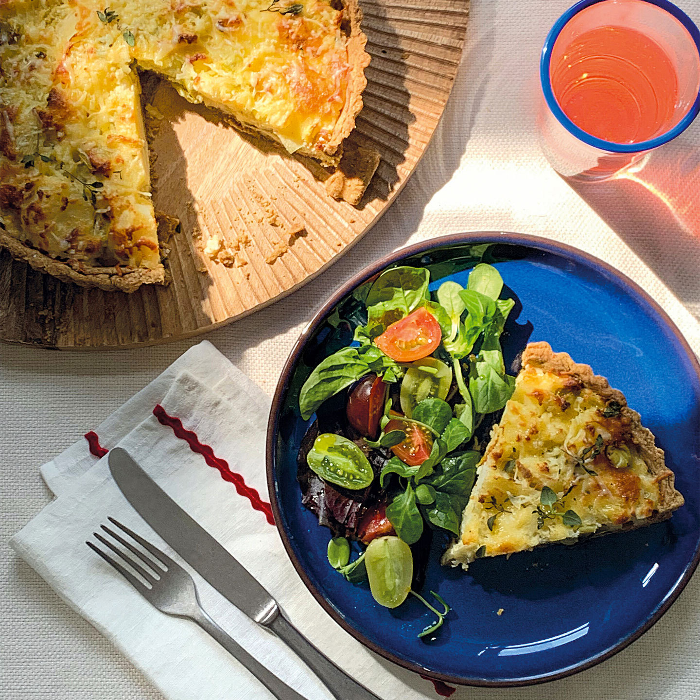 Imperial Blue Coupe Medium Plates - Set Of 4