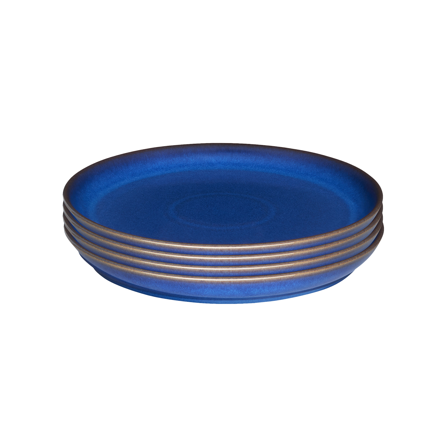 Imperial Blue Coupe Dinner Plates - Set Of 4 -