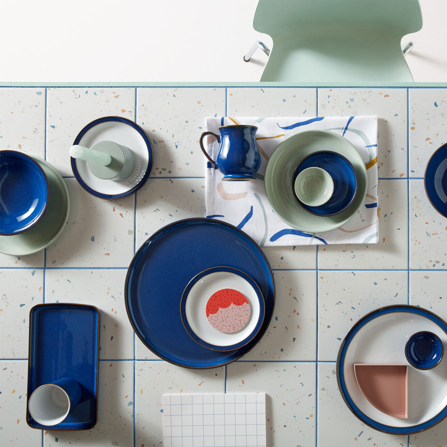 Imperial Blue Coupe Dinner Plates - Set Of 4