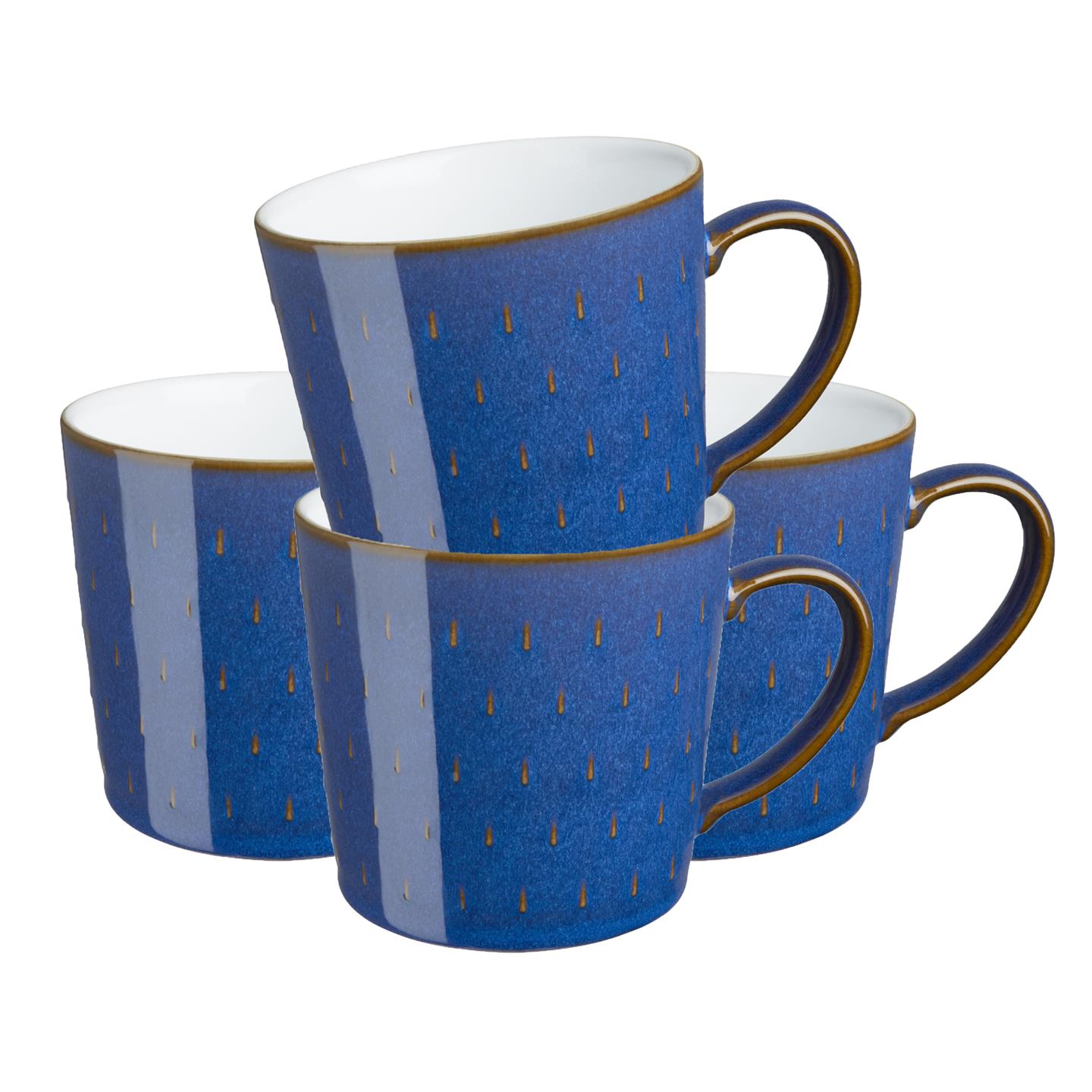 Imperial Blue Cascade Mugs - Set Of 4 - Thumbnail 2