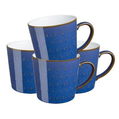 Imperial Blue Cascade Mugs - Set Of 4
