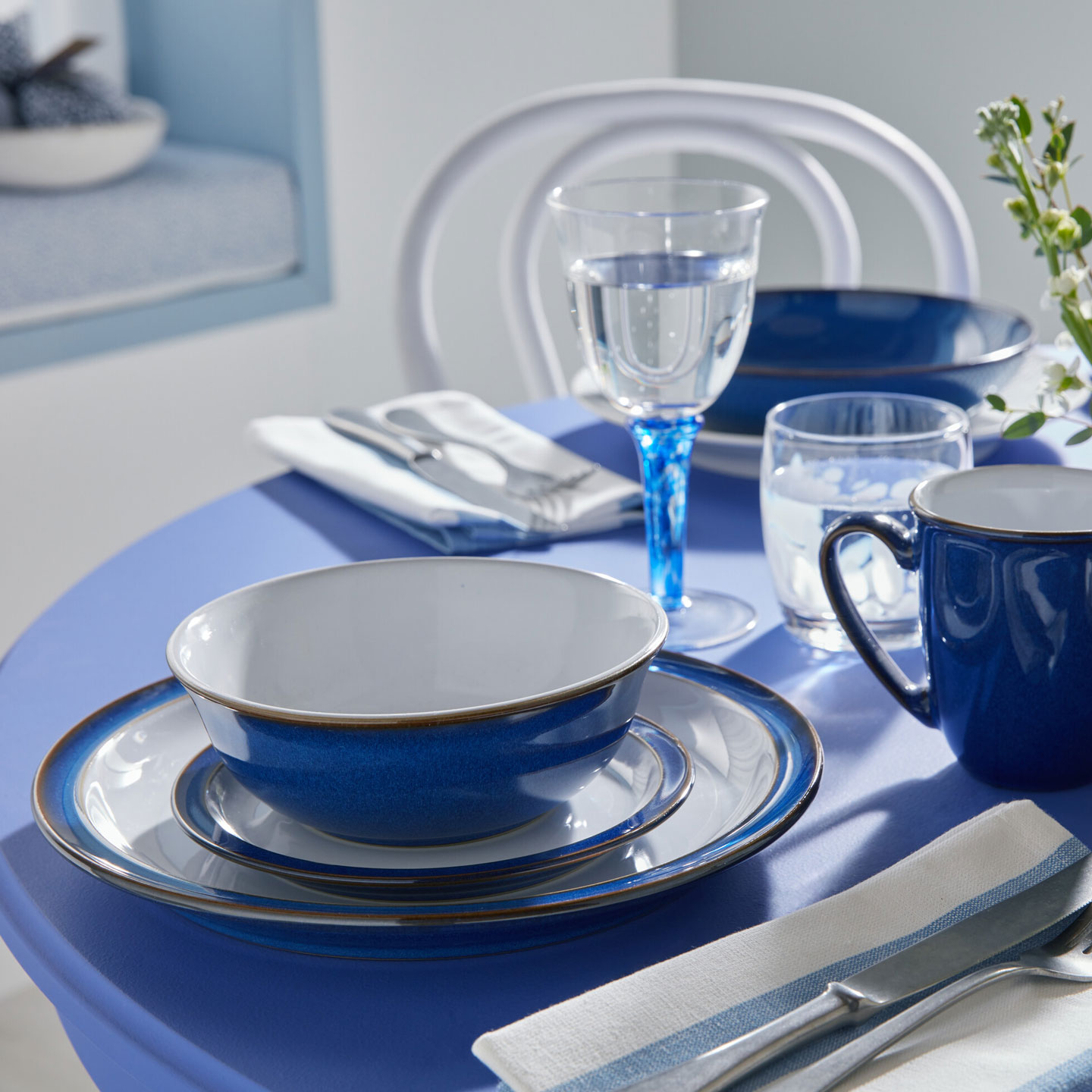 Imperial Blue 16 Piece Entertaining Set