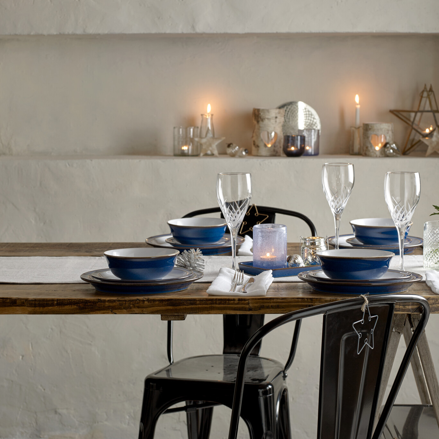 Imperial Blue 16 Piece Entertaining Set