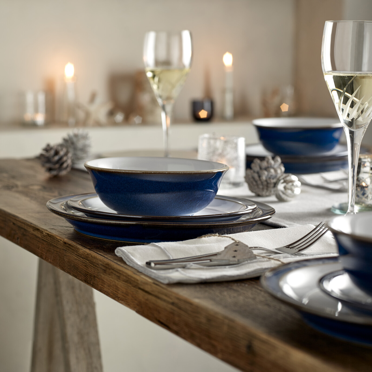 Imperial Blue 16 Piece Entertaining Set