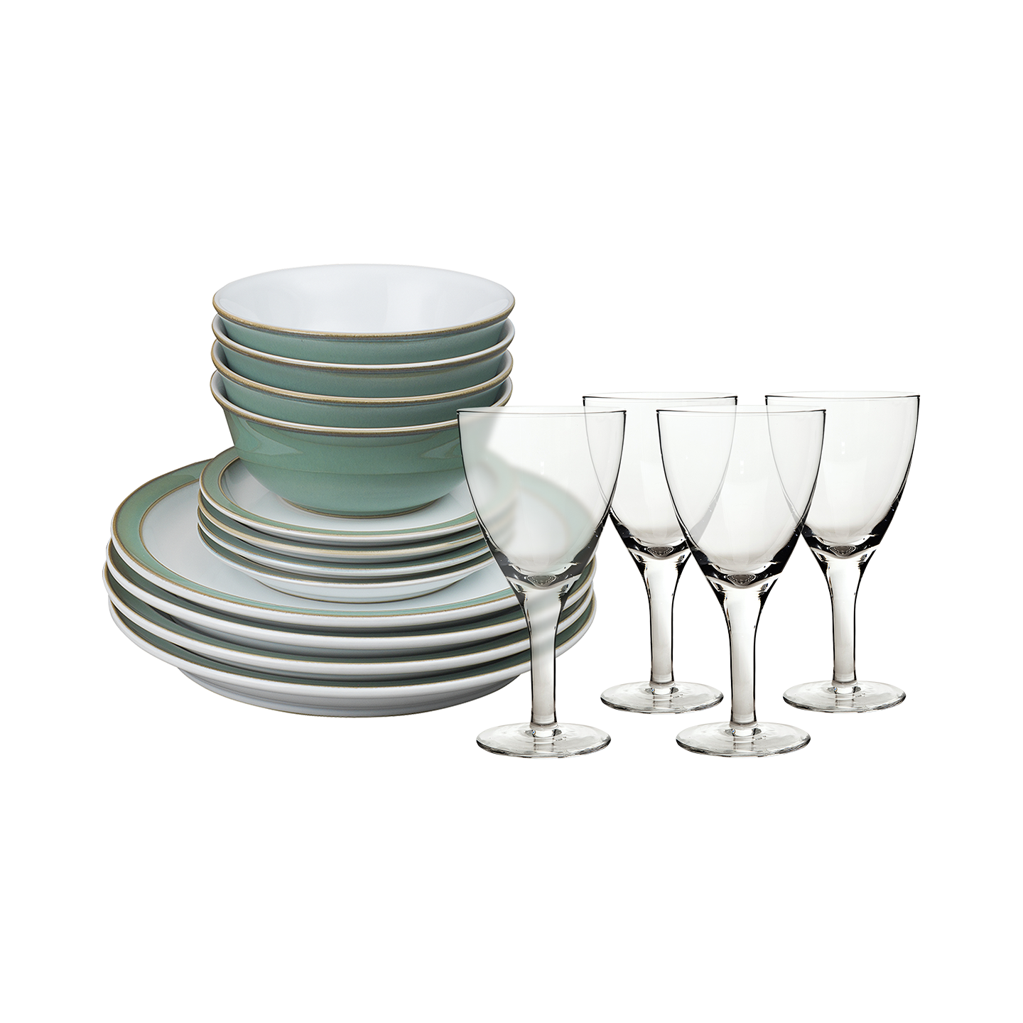 Regency Green 16 Piece Entertaining Set