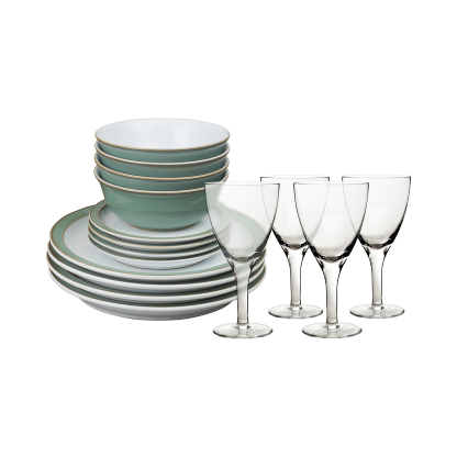 Regency Green 16 Piece Entertaining Set