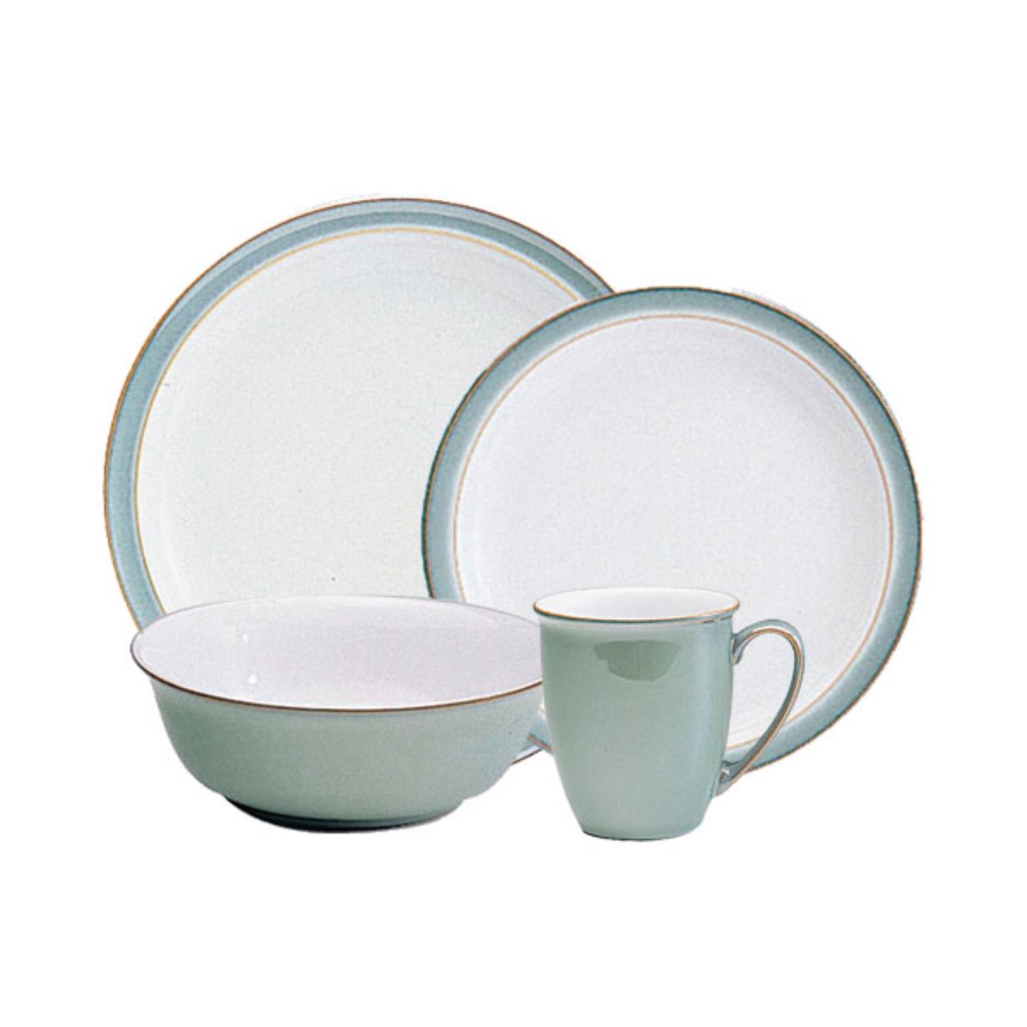 Regency Green 16 Piece Dinnerware Set with Coffee Beaker