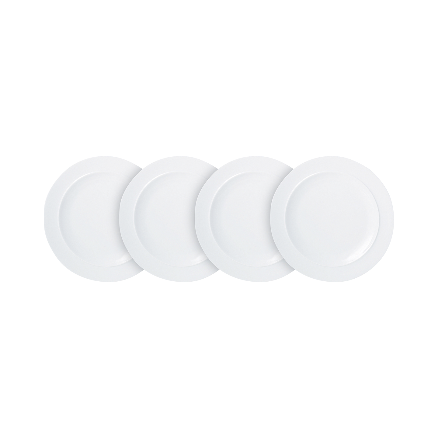 White By Denby Dinner Plates - Set Of 4 -