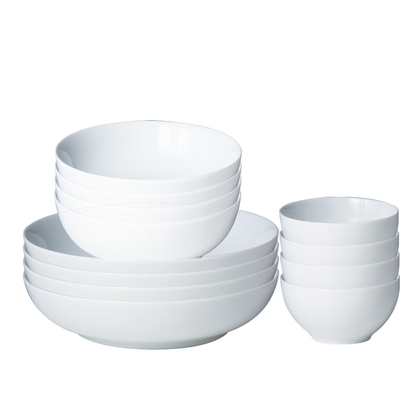 White By Denby 12 Pc Bowls Set (Usa)