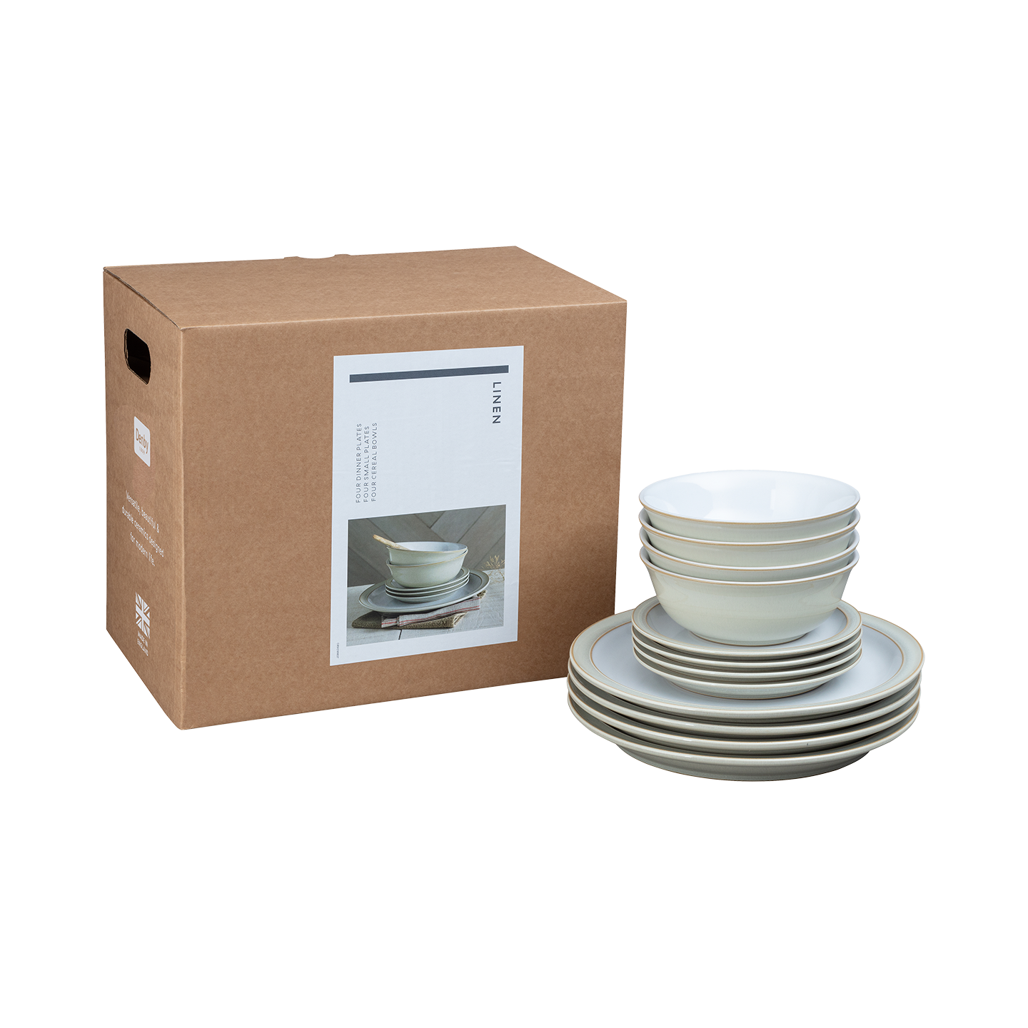 Linen 12 Piece Dinner Set