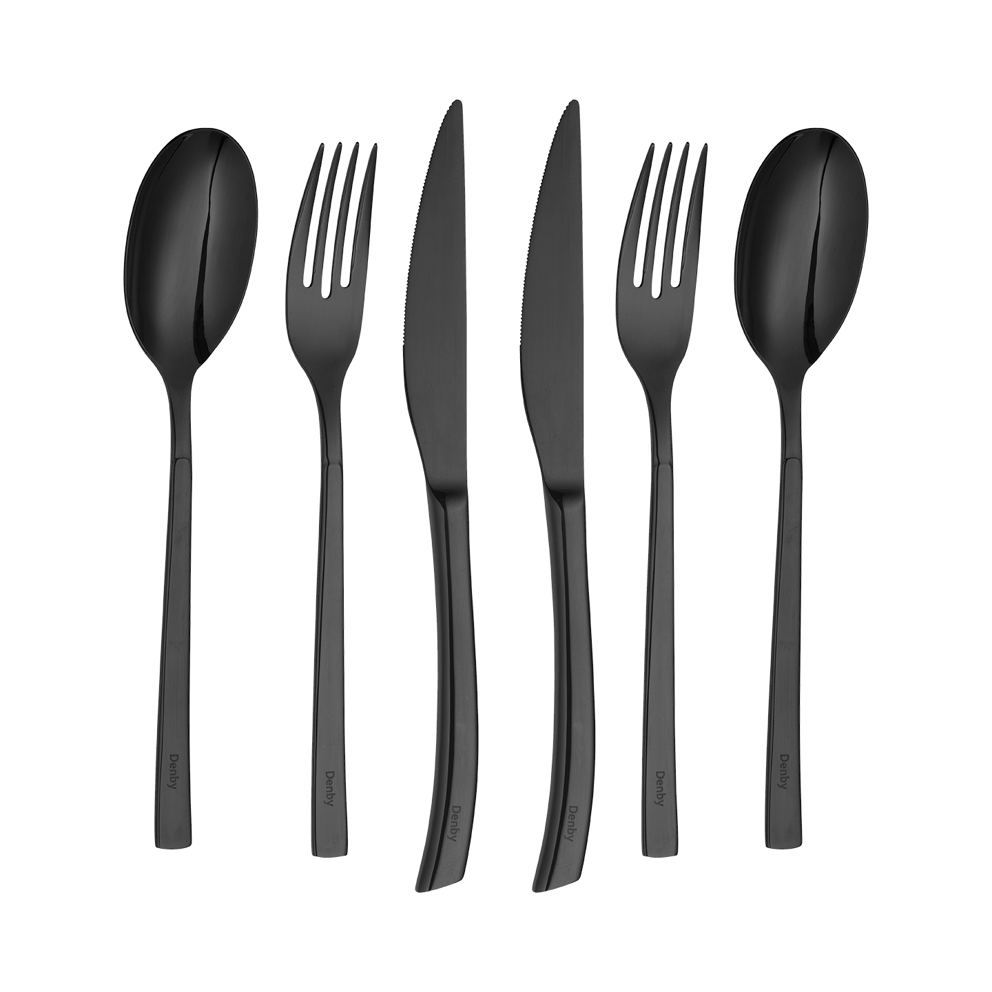 Spice Black 6 Piece Cutlery Set