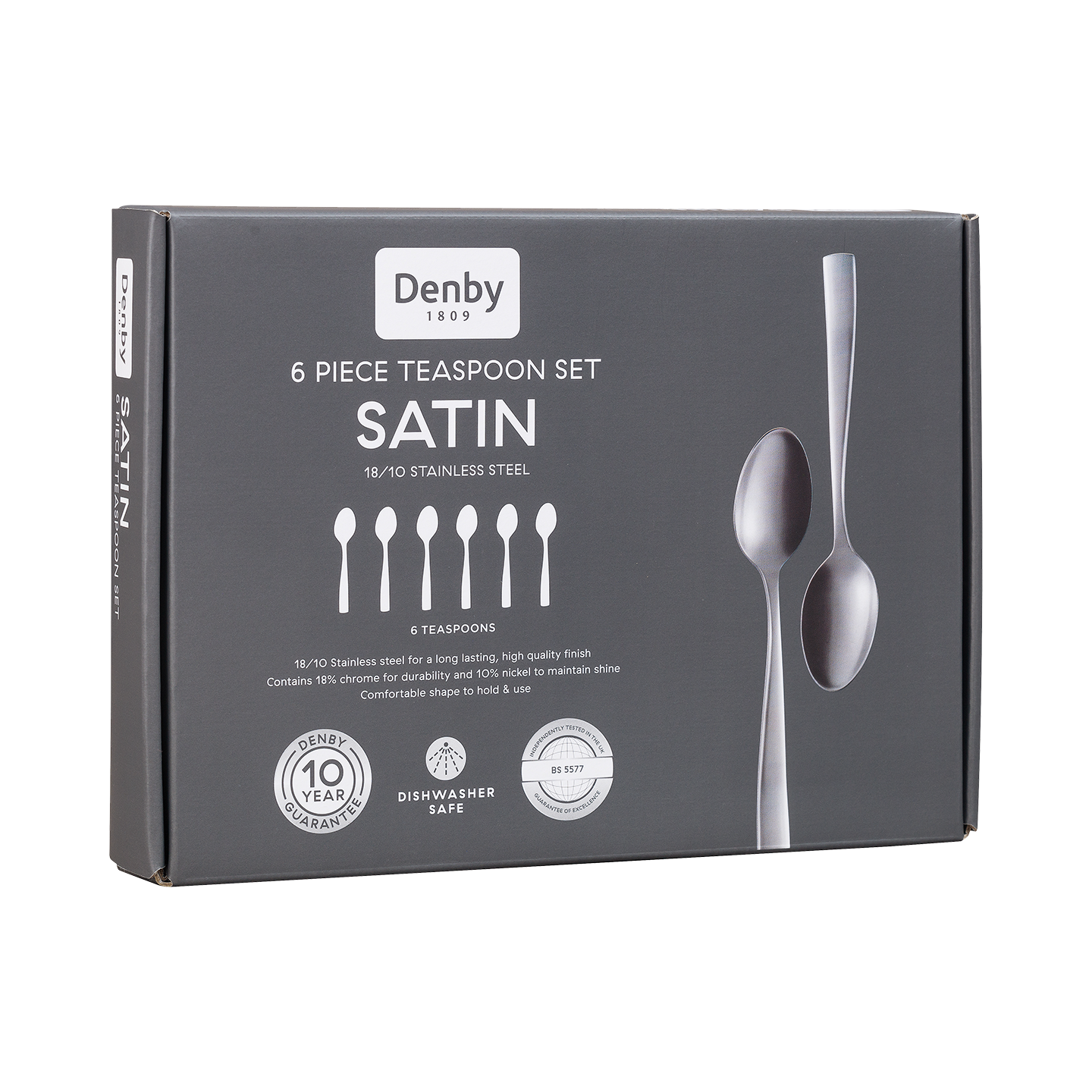 Satin 6 Piece Tea Spoon Set -