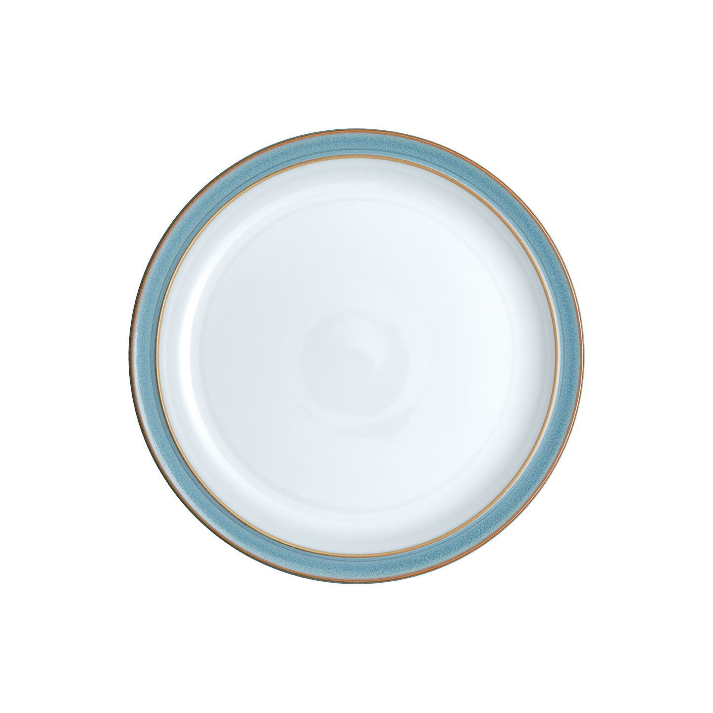 Azure Rimmed Medium Plate -