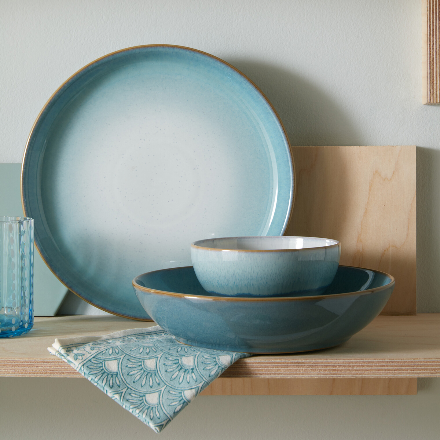 Azure Haze Coupe Dinner Plate