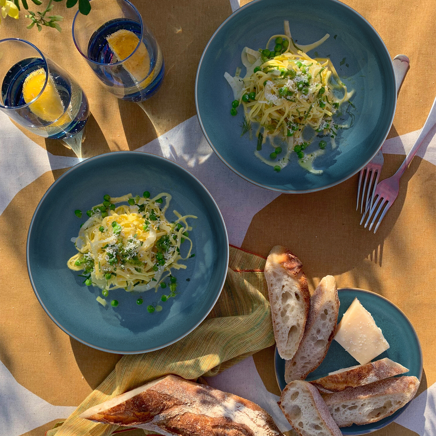 Azure Coupe Pasta Bowl