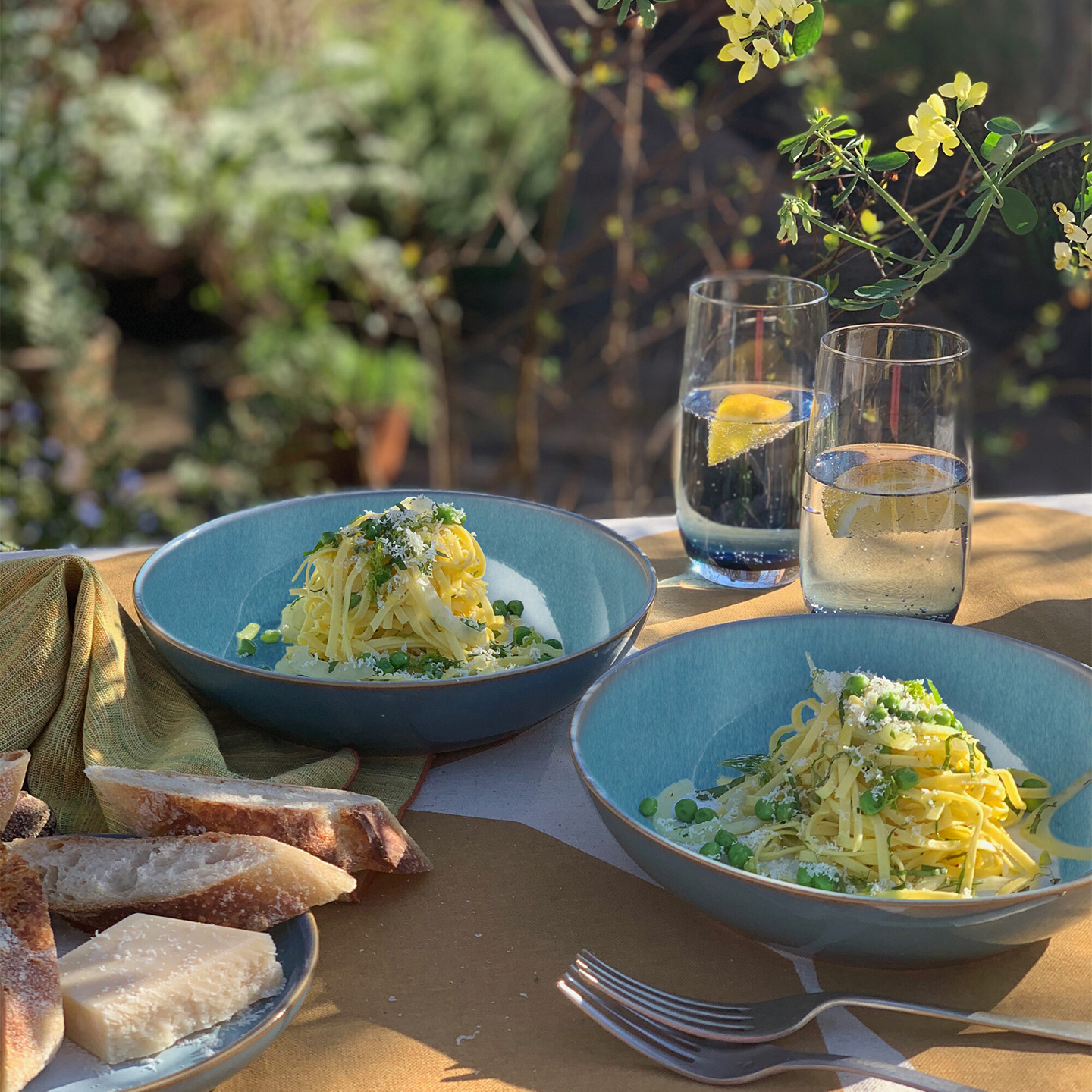 Azure Coupe Pasta Bowl
