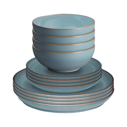 Azure Coupe 12 Piece Dinner Set