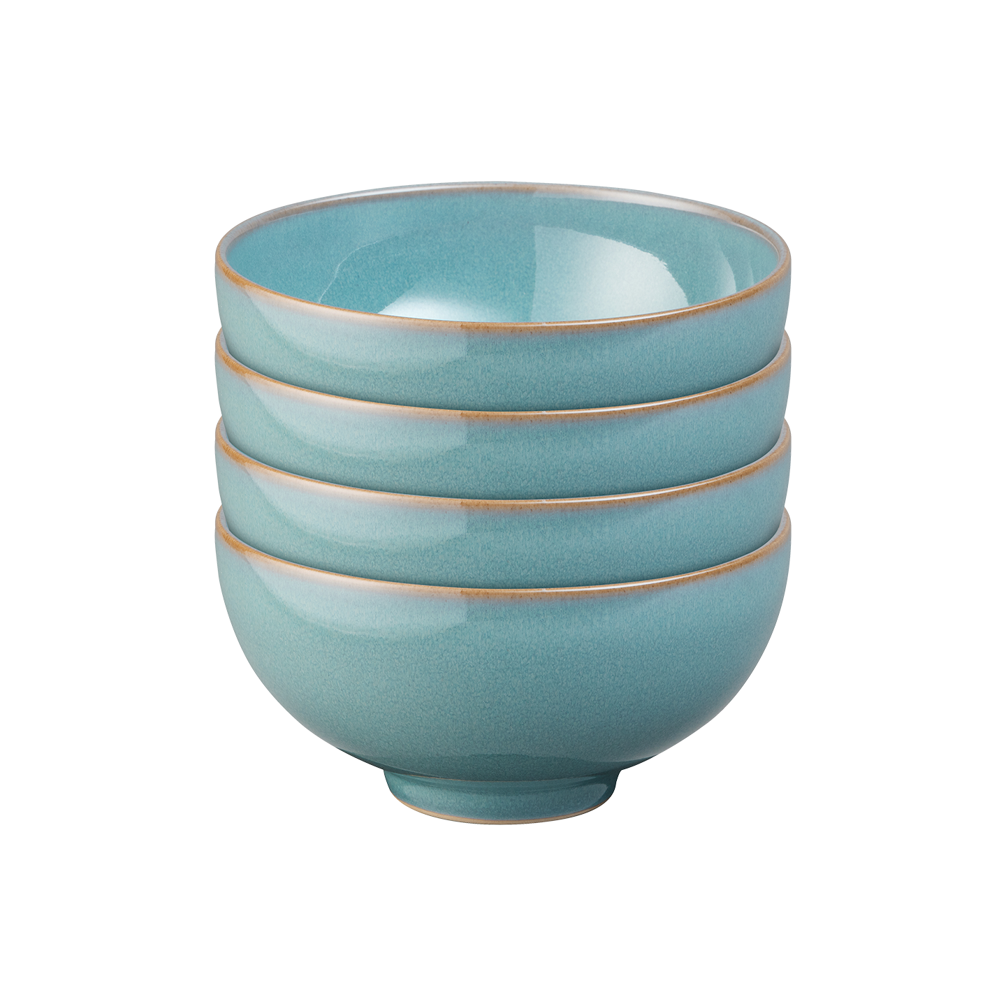 Azure Coupe Rice Bowls - Set Of 4