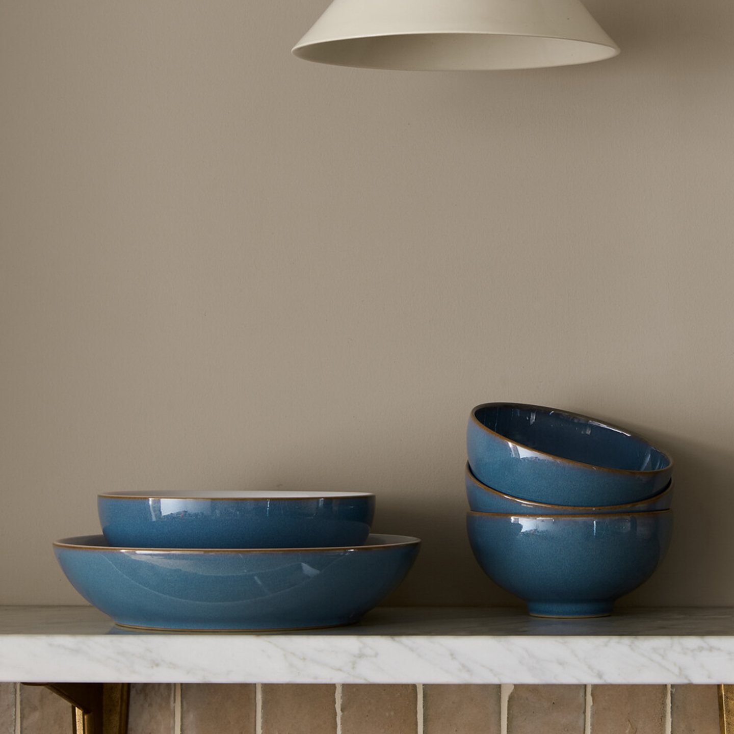 Azure Coupe Rice Bowls - Set Of 4