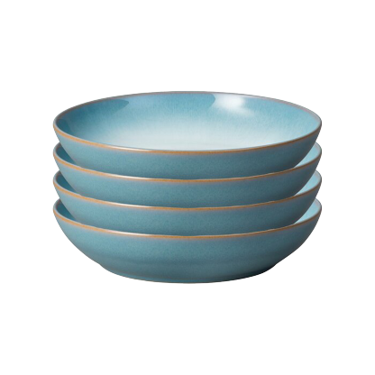 Azure Haze Pasta Bowls - Set Of 4
