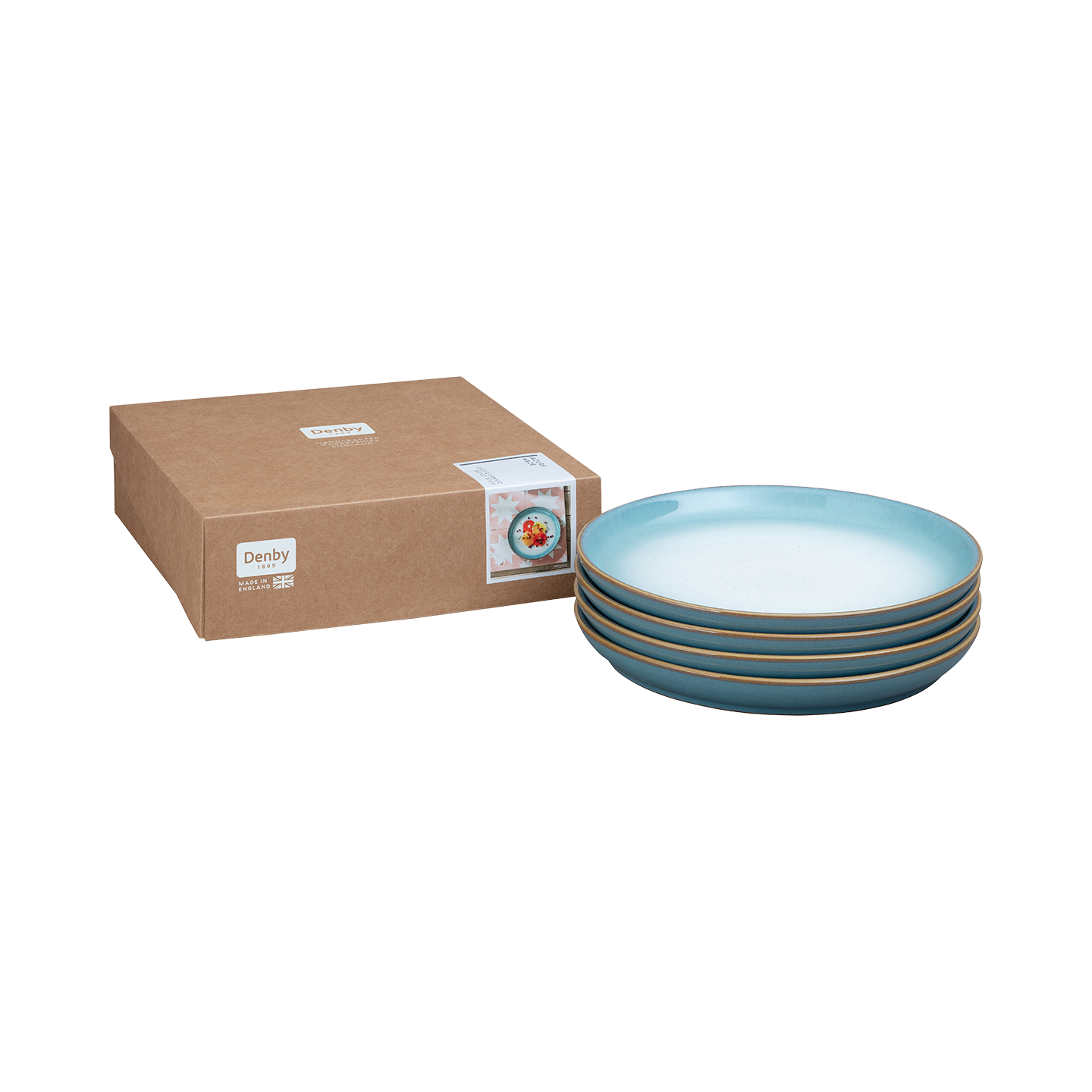 Azure Haze Coupe Dinner Plates - Set Of 4 -